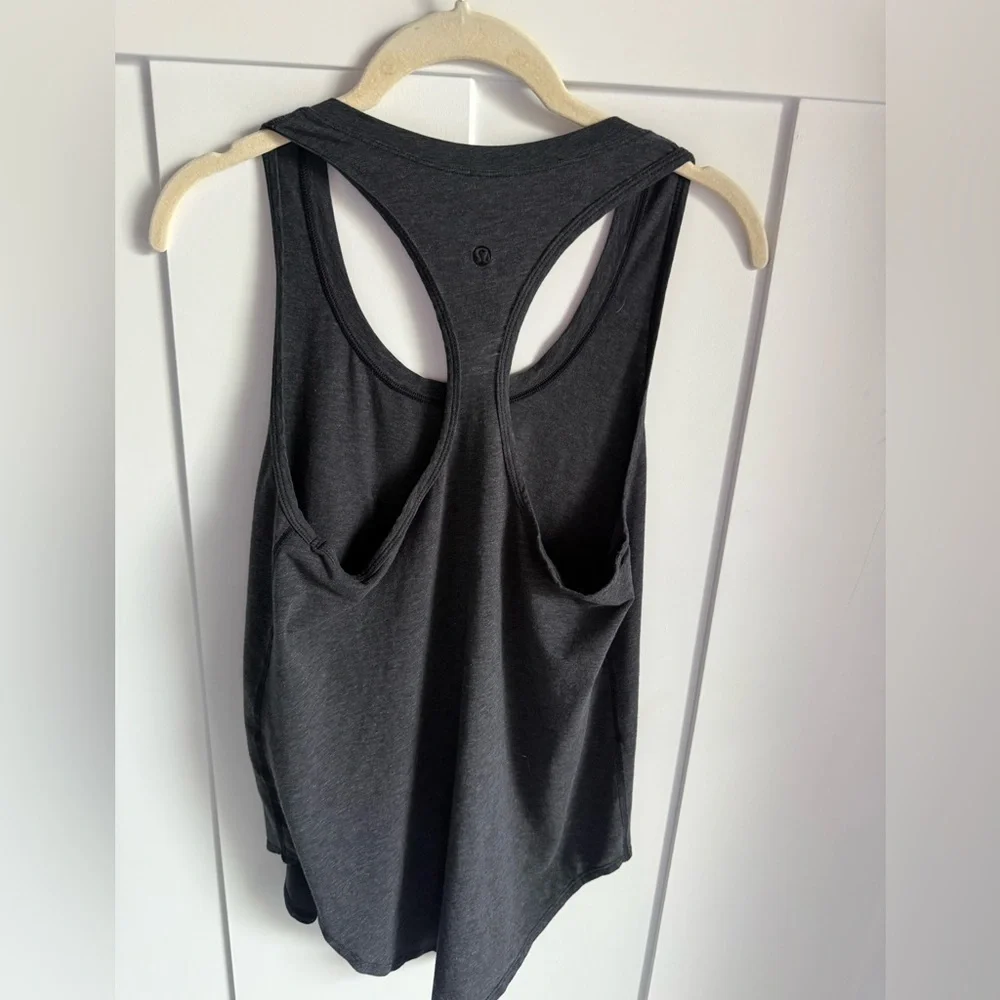 Lululemon Yogi Racerback iii Heathered Black